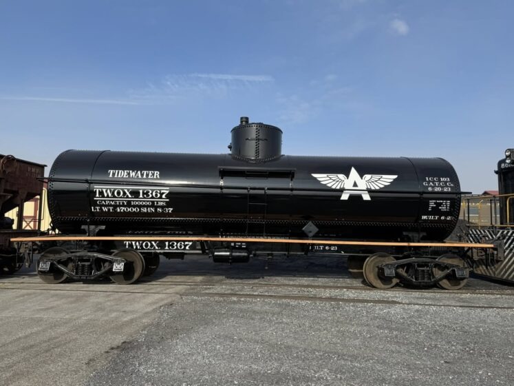 The Tidewater tank car, fully restored