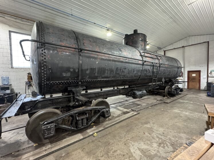 A Tidewater tank before it's restoration