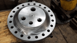 Strasburg Rail Road Mechanical Services machined a new steam dome lid.